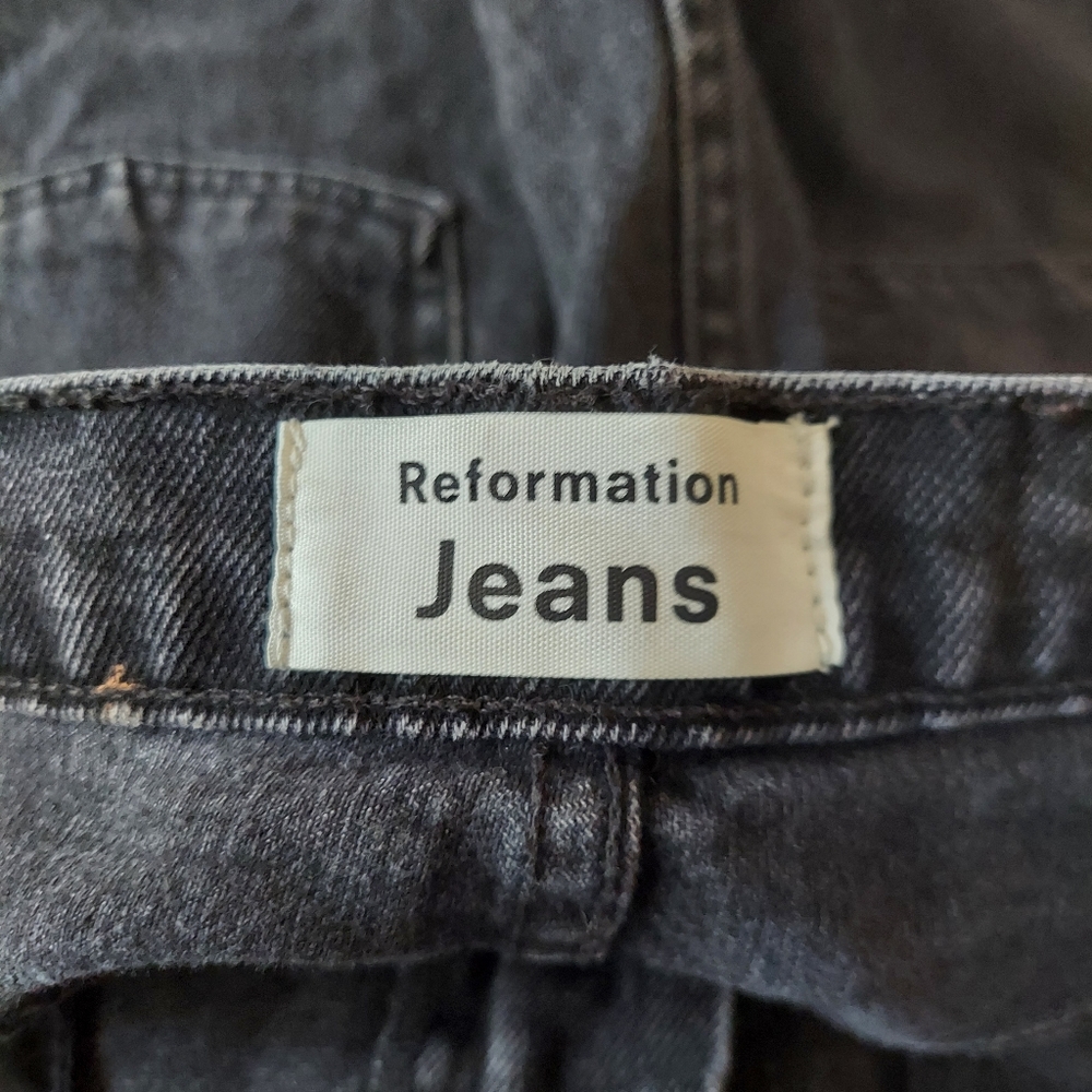 Reformation Julia High Cigarette Jeans in Pacific wash Sz 31 - Picture 8 of 13
